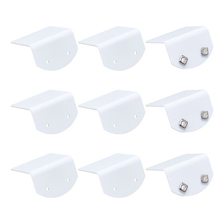 Arricraft 2-Hole Acrylic Earring Displays, Rotatable Rarring Display Stand Accessories, White, 3.8x4x2.57cm, Hole: 2mm