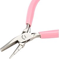BENECREAT 5 Inch Carbon Steel pliers 3-step Wire Forming Pliers Concave Wrapping Jewelry Plier for Wire Looping DIY Making