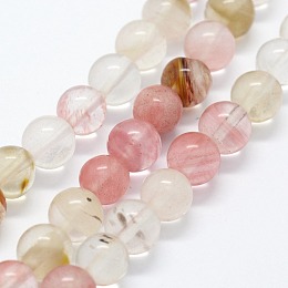 ARRICRAFT Tigerskin Glass Beads Strands, Round, 6mm, Hole: 0.8mm, about 63pcs/strand,  14.76 inches(37.5cm)