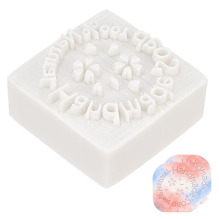 CRASPIRE Soap Making Mould Flower Design Handmade Resin Stamp DIY Soap Mould Craft 4cm Soap Embossing Stamp for Soap Clay Arts Crafts Making Projects DIY Gift