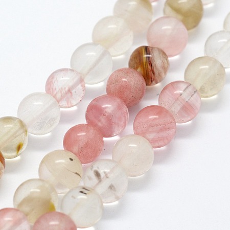ARRICRAFT Tigerskin Glass Beads Strands, Round, 6mm, Hole: 0.8mm, about 63pcs/strand,  14.76 inches(37.5cm)