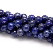 Arricraft Natural Lapis Lazuli Round Beads Strands, 4mm, Hole: 0.8mm, about 89pcs/strand, 15.5 inches