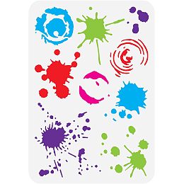 FINGERINSPIRE Stain and Splatter Stencils 11.7x8.3 inch Graffiti Stencils Template Plastic Stain Stencils Reusable Splatter Stencils DIY Art Stencils for Painting on Wood, Floor, Wall and Fabric