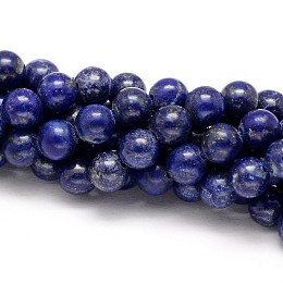 Arricraft Natural Lapis Lazuli Round Beads Strands, 4mm, Hole: 0.8mm, about 89pcs/strand, 15.5 inches