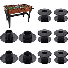 BENECREAT 8 Set Table Foosball Bushings, Black Football Bearing Rods for Standard Foosball Tables Foosball Replacement Parts, 2pcs/Set