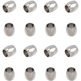 Unicraftale 304 Stainless Steel Beads, Barrel, with Bead Container, Stainless Steel Color, 6x6mm, Hole: 4mm, about 100pcs/box