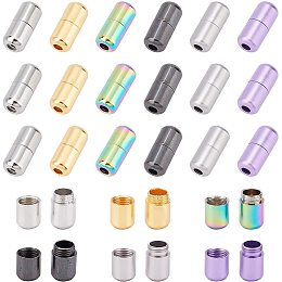 PandaHall Elite 48pcs Shoelace Buckle Lock 6 Color Metal Tieless Turnbuckle Connectors No Tie Shoelace Locks Capsule Tip Ends for Sneaker Shoelaces Repair Hiking Boots Shoes