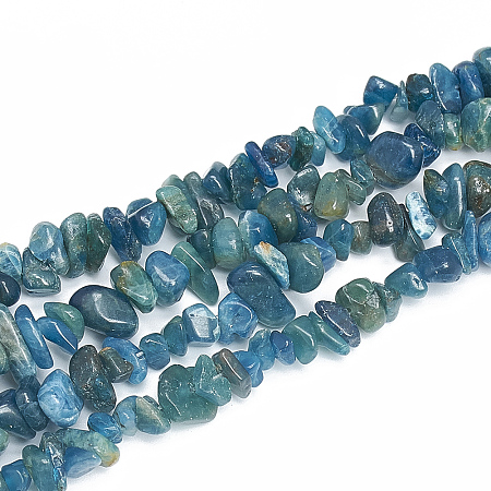 ARRICRAFT Natural Apatite Beads Strands, Chip, 5~11x3~9x1~9mm, Hole: 1mm, about 200~300pcs/strand, 33.8 inches