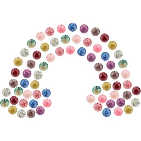 SUNNYCLUE 1 Box 200Pcs 10 Colors Natural Stone Beads Colorful Agate Round Genuine Real Gemstone Beading Loose Beads Smooth Chakra Healing Crystals Elastic Thread for Bracelets Crafts Supplies, 8MM