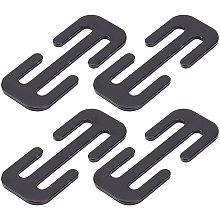 SUPERFINDINGS 4pcs 70x28mm Steel Seat Belt Adjuster Clip Auto Shoulder Neck Strap Positioner Metal Seatbelt Clips for Car