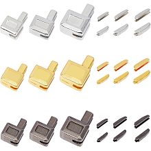 GORGECRAFT 27 Sets Metal Zipper Latch Slider Retainer #3#5#8 Small Zipper Repair Kit Insertion Pin Zipper Top/Bottom Stopper for Zipper Fix Plug Zip Sewing Replacement DIY