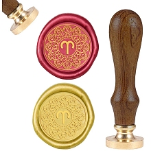 CRASPIRE Wax Seal Stamp Twelve Constellations Vintage Wax Sealing Stamps Retro 25mm Removable Brass Head Wooden Handle for Envelopes Invitations Wine Packages Greeting Cards Weeding(Aries)