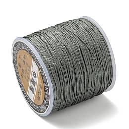 Honeyhandy Nylon Thread, Chinese Knotting Cord, Gray, 0.8mm, about 109.36 yards(100m)/roll