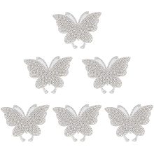 NBEADS 6 Pieces Crystal Car Stickers, Decorate Cars Bumper Window Laptops Butterfly Rhinestone Stickers Decorative Decal Car Sticker for Car Window