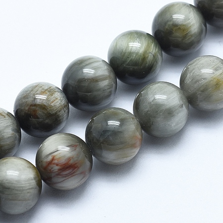 ARRICRAFT Natural Hawk's Eye Beads Strands, Eagle Eye Stone, Round, 8mm, Hole: 1mm, about 50pcs/strand, 15.7 inches(40cm)