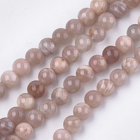 Arricraft Natural Sunstone Beads Strands, Grade A, Round, 6mm, Hole: 0.8mm, about 62~65pcs/strand, 15.3 inches