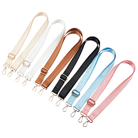 CHGCRAFT Adjustable Polyester Shoulder Straps, with Zinc Swivel Clasps, for Bag Straps Replacement Accessories, Light Gold, Mixed Color, 729x25.5~36mm, 6pcs/set
