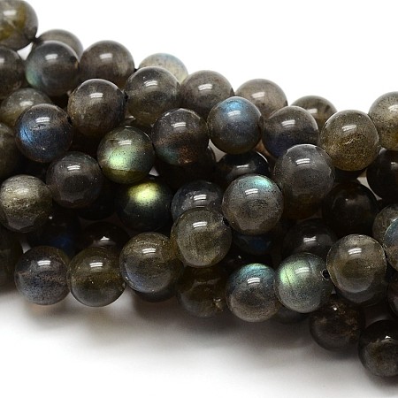 ARRICRAFT Grade AA Natural Gemstone Labradorite Round Beads Strands, 12mm, Hole: 1mm, about 32pcs/strand, 15.5 inches
