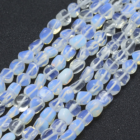 Arricraft Opalite Beads Strands, Nuggets, 5x4mm, Hole: 1mm, 15.7 inches~15.9 inches(40~40.5cm)