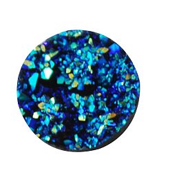 ARRICRAFT 300PCS Flat Round DarkTurquoise Druzy Resin Cabochons- 12x5mm