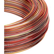 BENECREAT Multicolor Jewelry Craft Aluminum Wire (18 Gauge, 306 Feet) Bendable Metal Wire with Storage Box for Jewelry Beading Craft Project - Silver, Gold, Brown, Red, Sienna