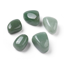 Honeyhandy Natural Green Aventurine Beads, Tumbled Stone, Vase Filler Gems, No Hole/Undrilled, Nuggets, 20~35x13~23x8~22mm