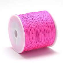 Honeyhandy Nylon Thread, Chinese Knotting Cord, Light Coral, 1mm, about 284.33 yards(260m)/roll