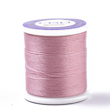 Honeyhandy Nylon 66 Coated Beading Threads for Seed Beads, Flamingo, 0.1mm, about 54.68 yards(50m)/roll