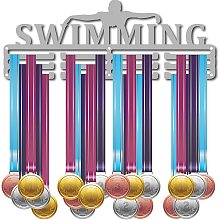 CREATCABIN Medal Holder Sport Swimming Swimmer Medals Display Over 60 Medals