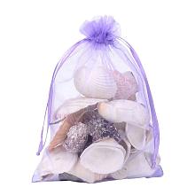 ARRICRAFT 100 PCS 5x7 inch MediumPurple Organza Drawstring Bags Party Wedding Favor Gift Bags