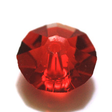 Honeyhandy Imitation Austrian Crystal Beads, Grade AAA, Faceted, Flat Round, Red, 4.5x2.5mm, Hole: 0.7~0.9mm