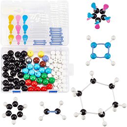 Arricraft 135 Pcs Plastic Chemistry Model Kit, Mixed Organic Chemistry Model Kit for Class, Student, Teacher, Future Scientist