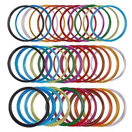 PandaHall Elite 36 Rolls 12 Colors 3 Sizes 5 M/Roll 0.8/1/1.5mm Aluminum Craft Wire Flexible Metal Artistic Floral Jewelry Beading Wire DIY Craft Jewelry Making, 20/18/14 Gauge