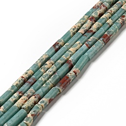 Synthetic Shoushan Stone Beads Strands, Column, 13.5~14x4mm, Hole: 1.4mm, about 29pcs/strand, 15.63''(39.7cm)