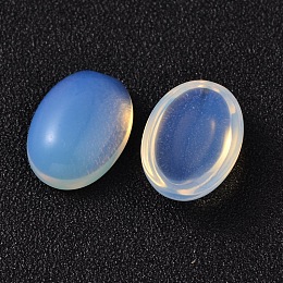 Honeyhandy Oval Opalite Cabochons, Alice Blue, 18x13x6mm