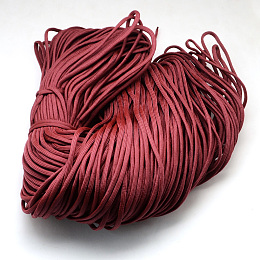 Honeyhandy 7 Inner Cores Polyester & Spandex Cord Ropes, Solid Color, for Rope Bracelets Making, FireBrick, 4~5mm, about 109.36 yards(100m)/bundle, 420~500g/bundle