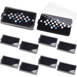 PandaHall Elite 100 Holes Gems Storage Container Diamond Display Boxes Gemstone Jewelry Box Show Case Storage Box Holder with Lids and Velvet for Gems Coins Jewelry Displaying and Gift Packing 3~6mm