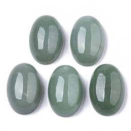 Honeyhandy Natural Green Aventurine Cabochons, Oval, 30x20x11mm