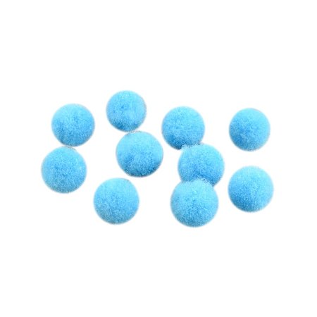 NBEADS 2000 Pieces 1cm Pom Poms for Hobby Supplier DIY Creative Crafts Decorations, Cyan