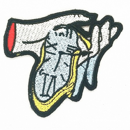 Honeyhandy Computerized Embroidery Cloth Iron on/Sew on Patches, Costume Accessories, Hand, Colorful, 7x8cm