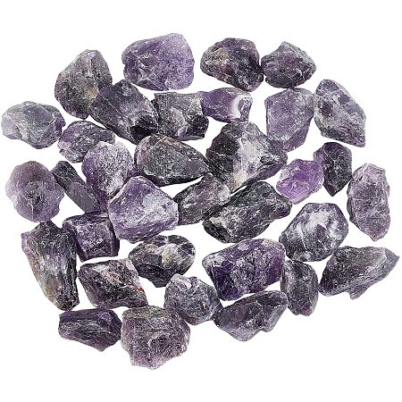 AHANDMAKER 1 lb Rough Natural Amethyst Stone, Raw Nuggets Rocks Undrilled Points Beads for Home Decor, Jewelry Making, Cabbing, Tumbling, Cutting, Polishing, Lapidary, Wire Wrapping, Healing Reiki