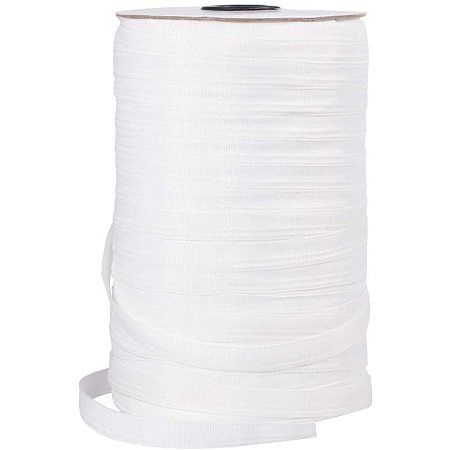 PandaHall Elite 500 Yards 10mm Nylon Ribbons Pull Tape for Hammock Straps Package DIY Craft Making, White