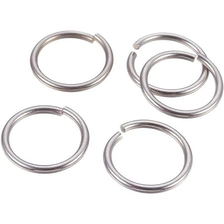 UNICRAFTALE 150pcs 304 Stainless Steel Jump Ring Close but Unsoldered Link Rings Key Chain Connectors Rings for Keychain Jewelry Making Accessory Findings 20x2mm