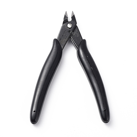 Steel Jewelry Pliers, Flush Cutter, Mini Shear, Black, 13x7.9x1.3cm