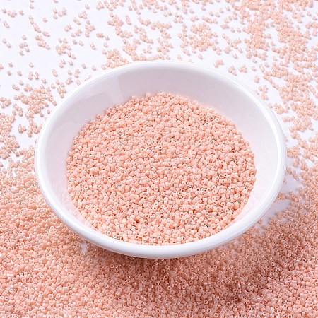 MIYUKI® Delica Beads, Japanese Seed Beads, 11/0, (DB0206) Opaque Salmon, 1.3x1.6mm, Hole: 0.8mm; about 2000pcs/10g