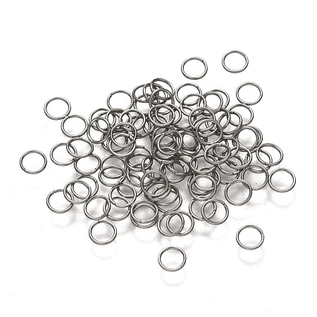 Honeyhandy 304 Stainless Steel Open Jump Rings, Ring, Stainless Steel Color, 24 Gauge, 4x0.5mm, about 3mm inner diameter, about 500pcs/5g