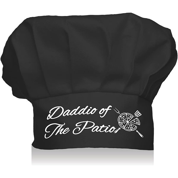 CREATCABIN Funny Chef Hat Daddio of The Patio Chef Hat Adjustable ...