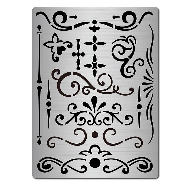 GORGECRAFT Metal Flowers and Vines Stencil Templates Stainless Steel ...