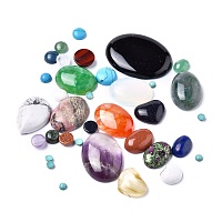 ARRICRAFT Natural & Synthetic Gemstone Cabochons, Mixed Shapes, 4~40x4~30x2~9mm