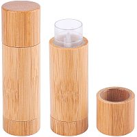 GORGECRAFT 5g Bamboo Lip Balm Tubes Lipstick Empty DIY Lip Balm Tube Natural Lipstick Tube Holder Gloss Refillable Containers with Lids for Homemade Make Up Cosmetic Travel Daily Life